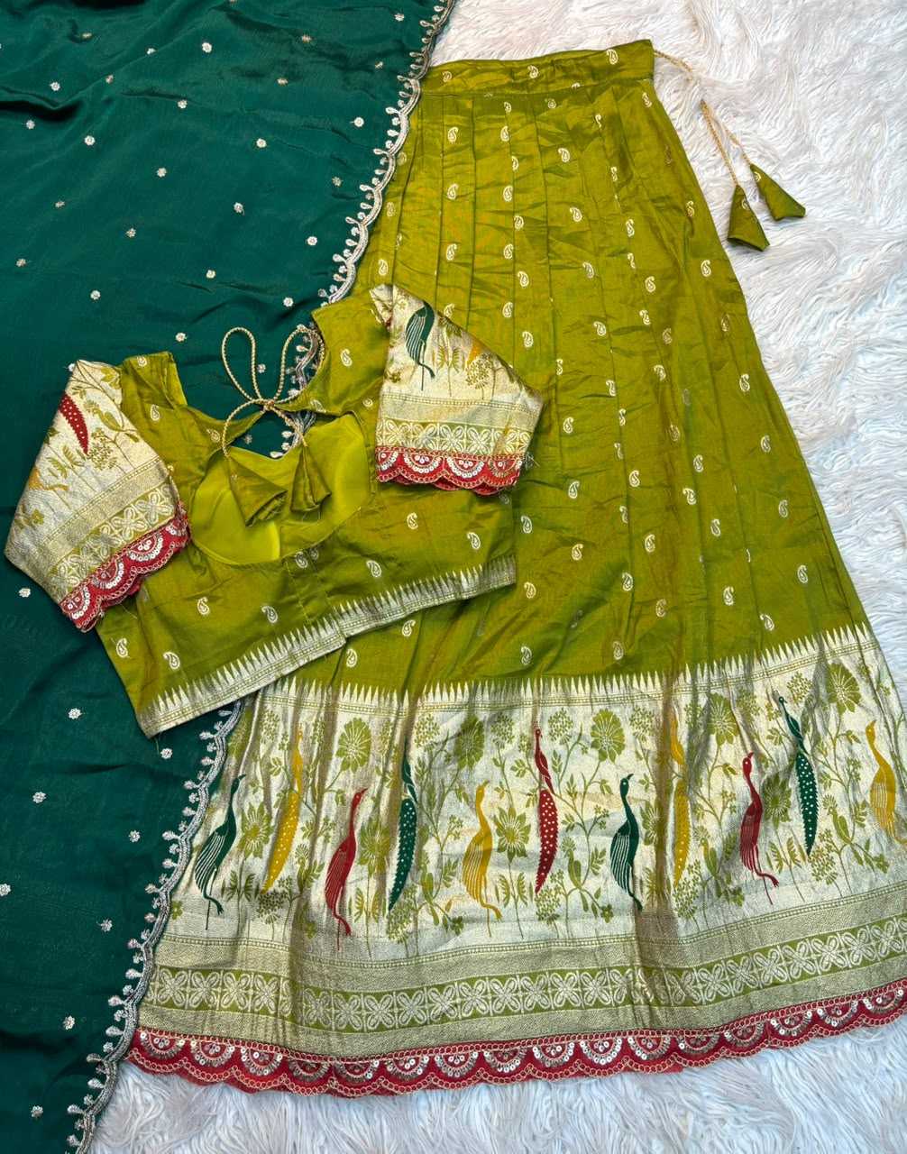 YNF Wholesale Tissue Designer Lehenga  | Surat Manufacturer