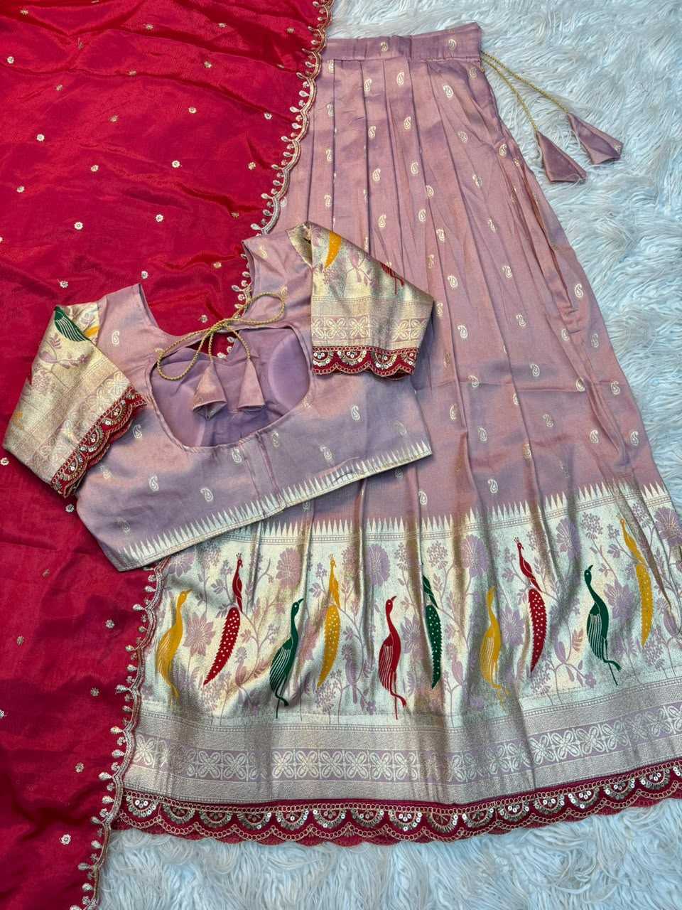 YNF Wholesale Tissue Designer Lehenga  | Surat Manufacturer