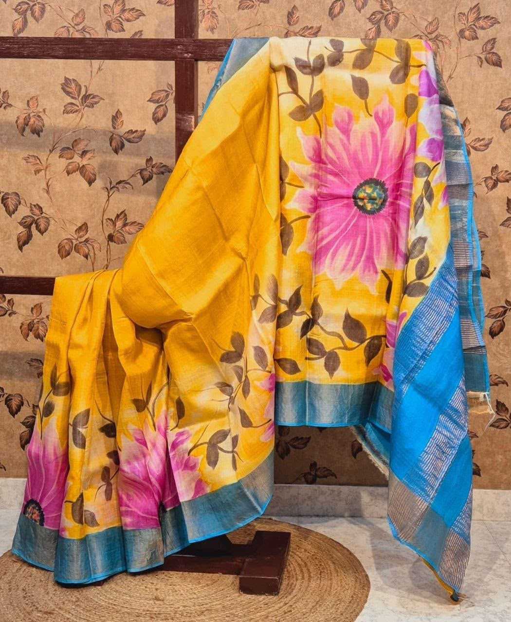 YNF Wholesale Tussar Silk Soft Silk Sarees  | Surat Manufacturer