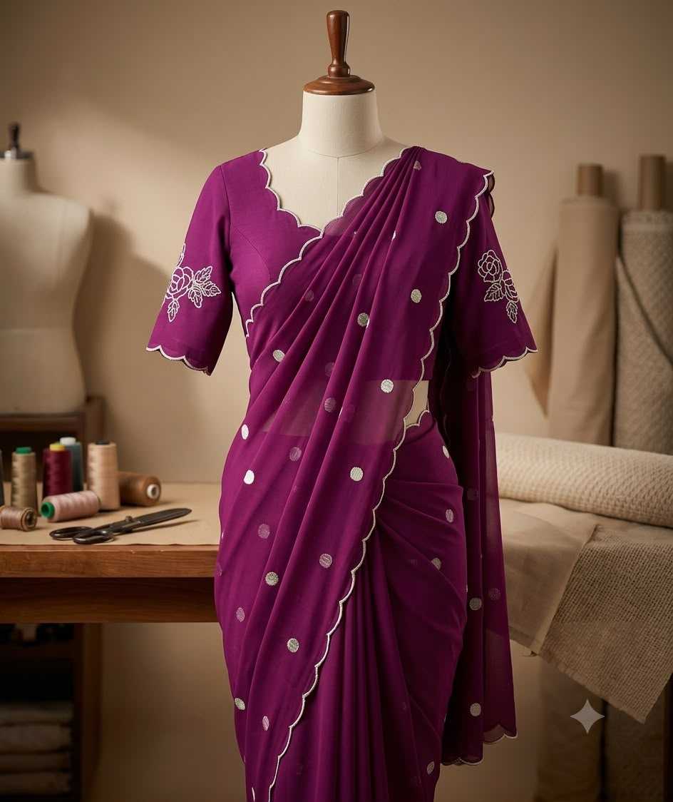 YNF Wholesale Georgette Fancy Sarees  | Surat Manufacturer