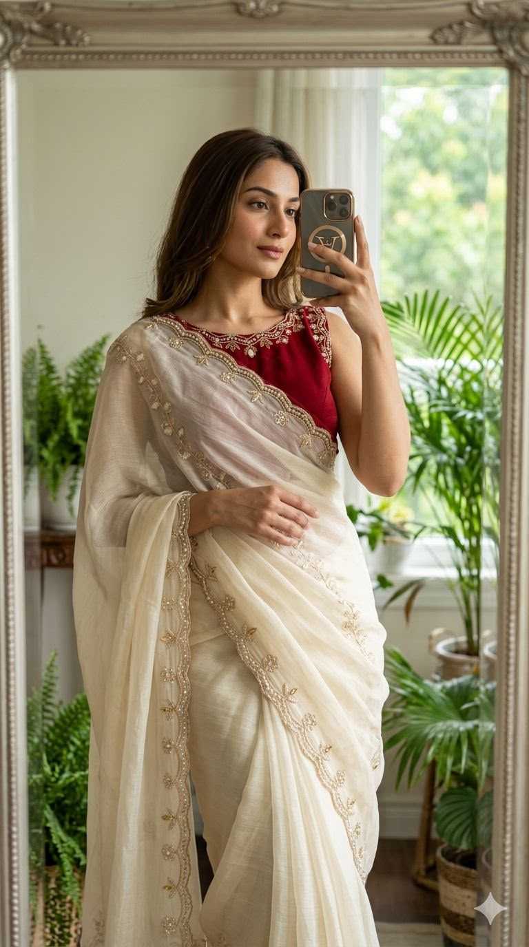 YNF Wholesale Chinon Embroidered Sarees  | Surat Manufacturer