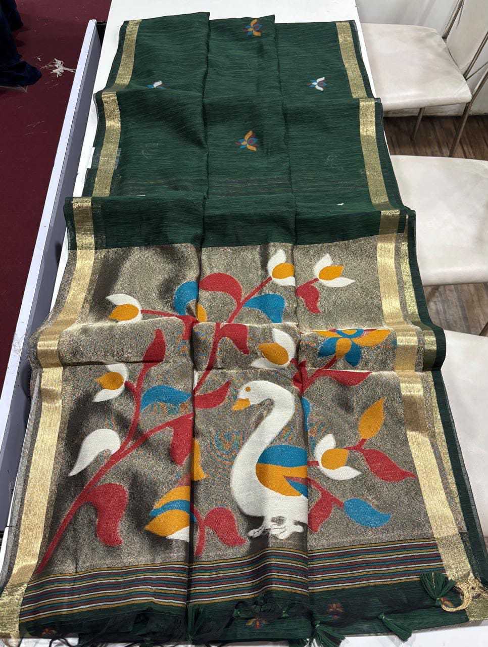 YNF Wholesale Zari Silk Butta Sarees  | Surat Manufacturer