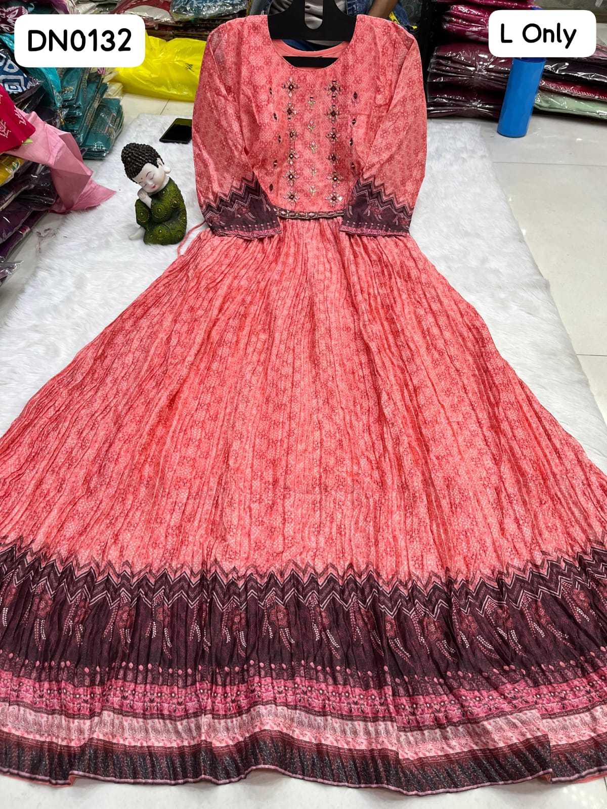 YNF Wholesale Chinon Fancy Gowns  | Surat Manufacturer