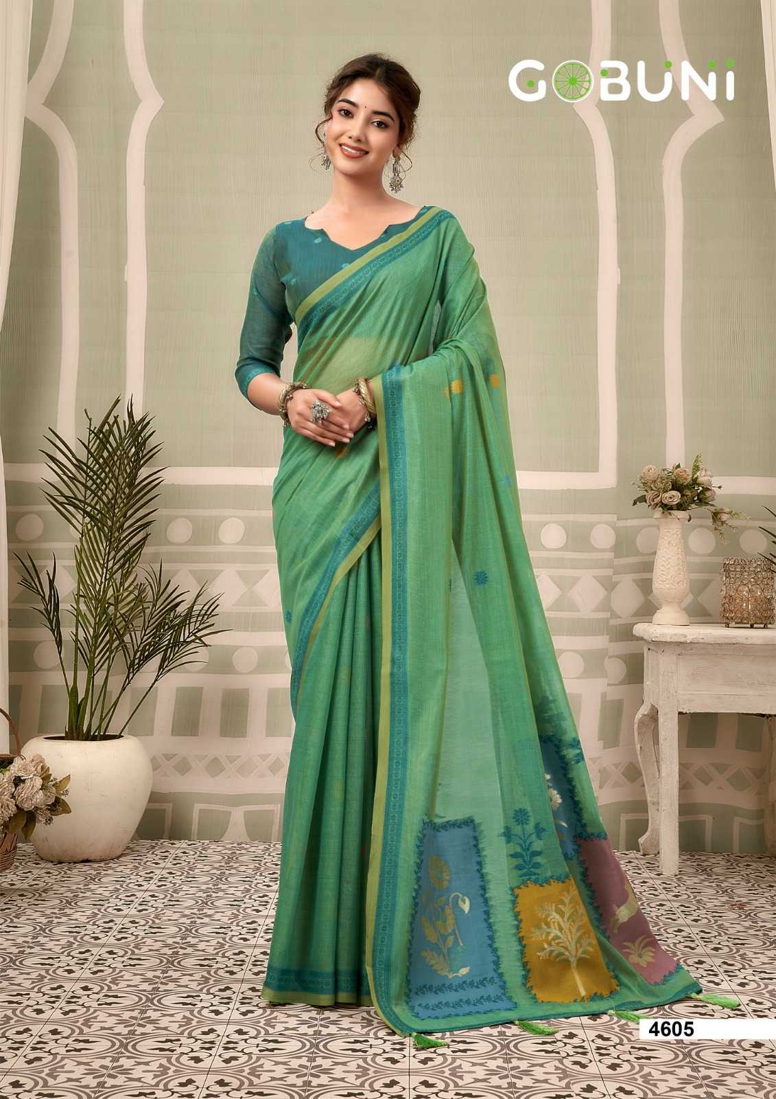 YNF Wholesale Cotton Designer Sarees KESH722 Gobuni Sushma | Surat Manufacturer