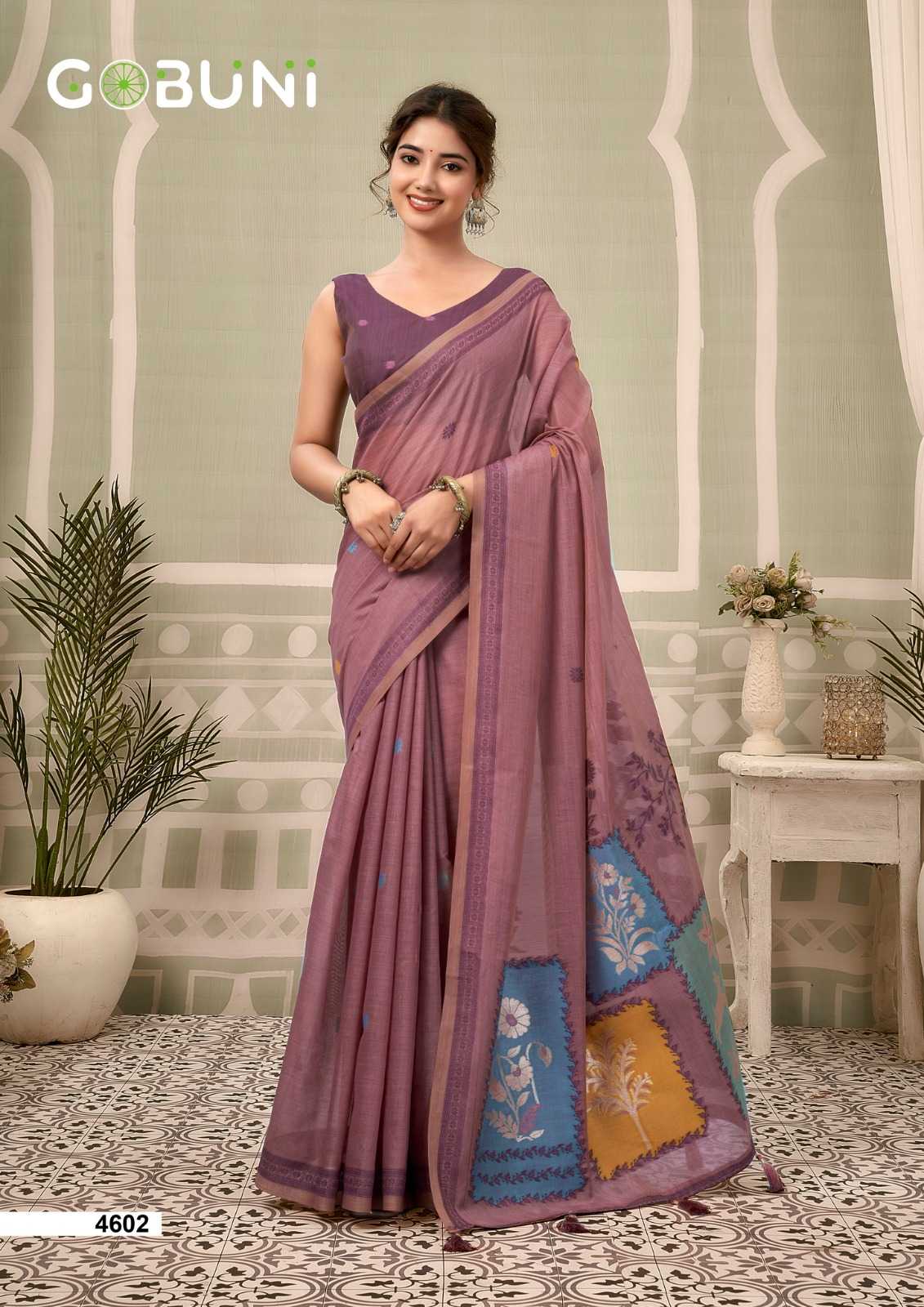 YNF Wholesale Cotton Designer Sarees KESH722 Gobuni Sushma | Surat Manufacturer