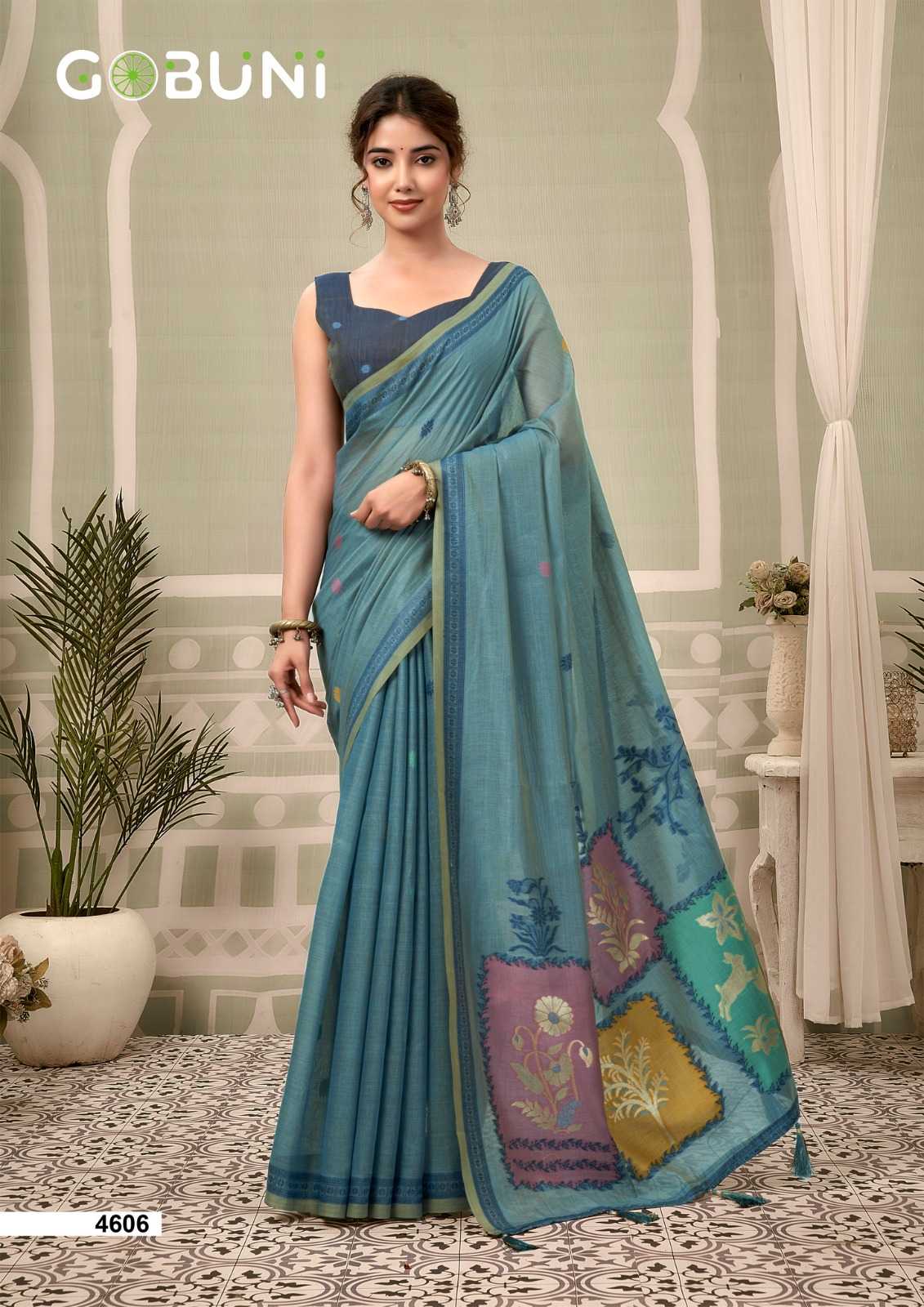 YNF Wholesale Cotton Designer Sarees KESH722 Gobuni Sushma | Surat Manufacturer