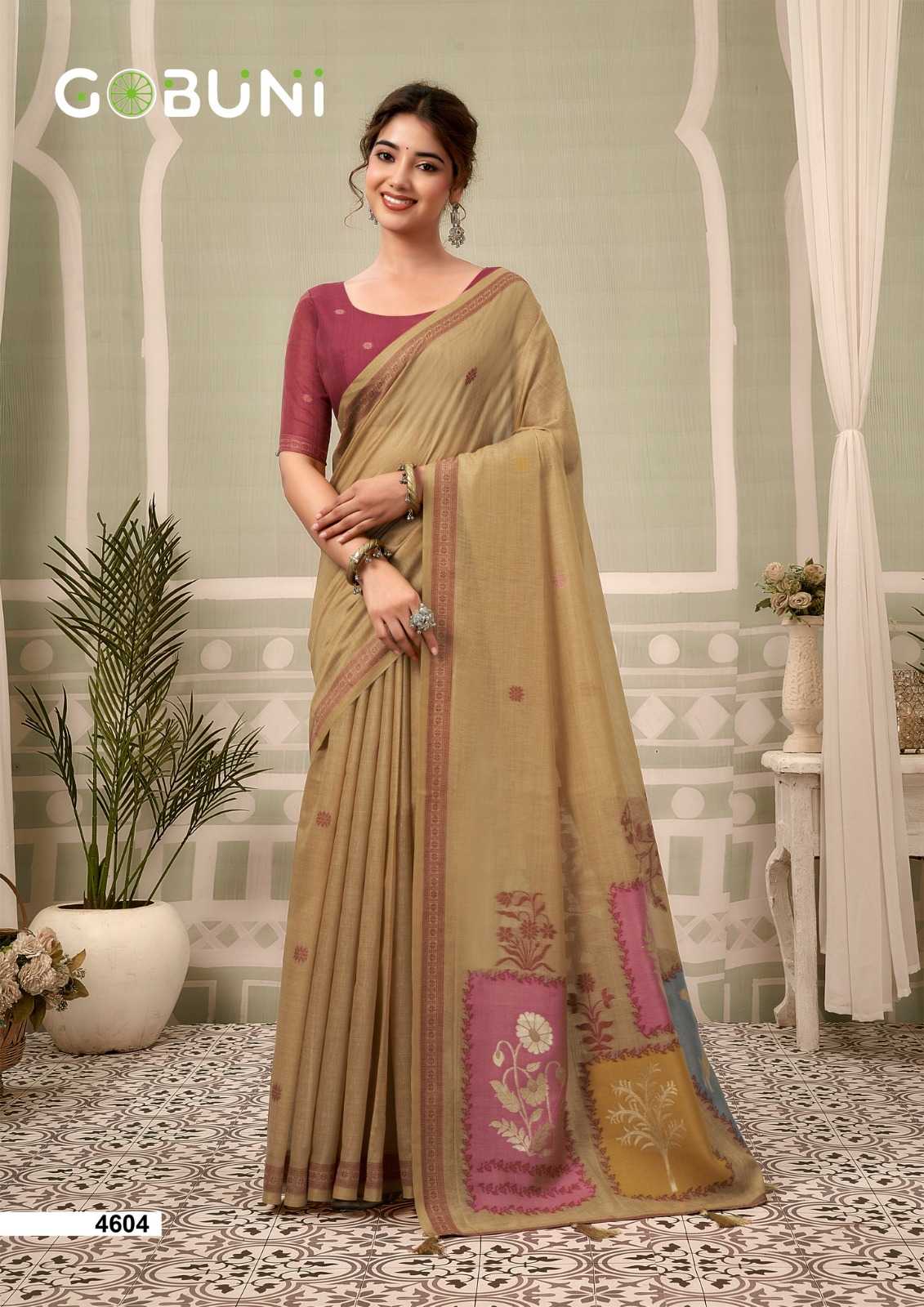 YNF Wholesale Cotton Designer Sarees KESH722 Gobuni Sushma | Surat Manufacturer