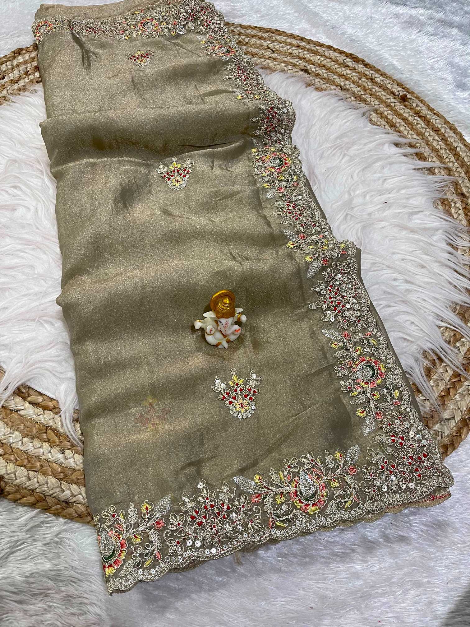 YNF Wholesale Dull Moss Designer Sarees KESH725 Aekanshi | Surat Manufacturer