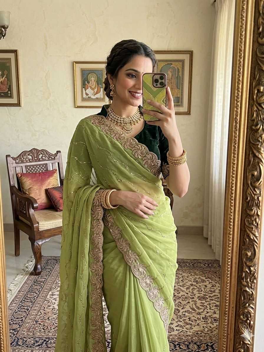 YNF Wholesale Georgette Georgette Sarees KESH727 Aishani | Surat Manufacturer