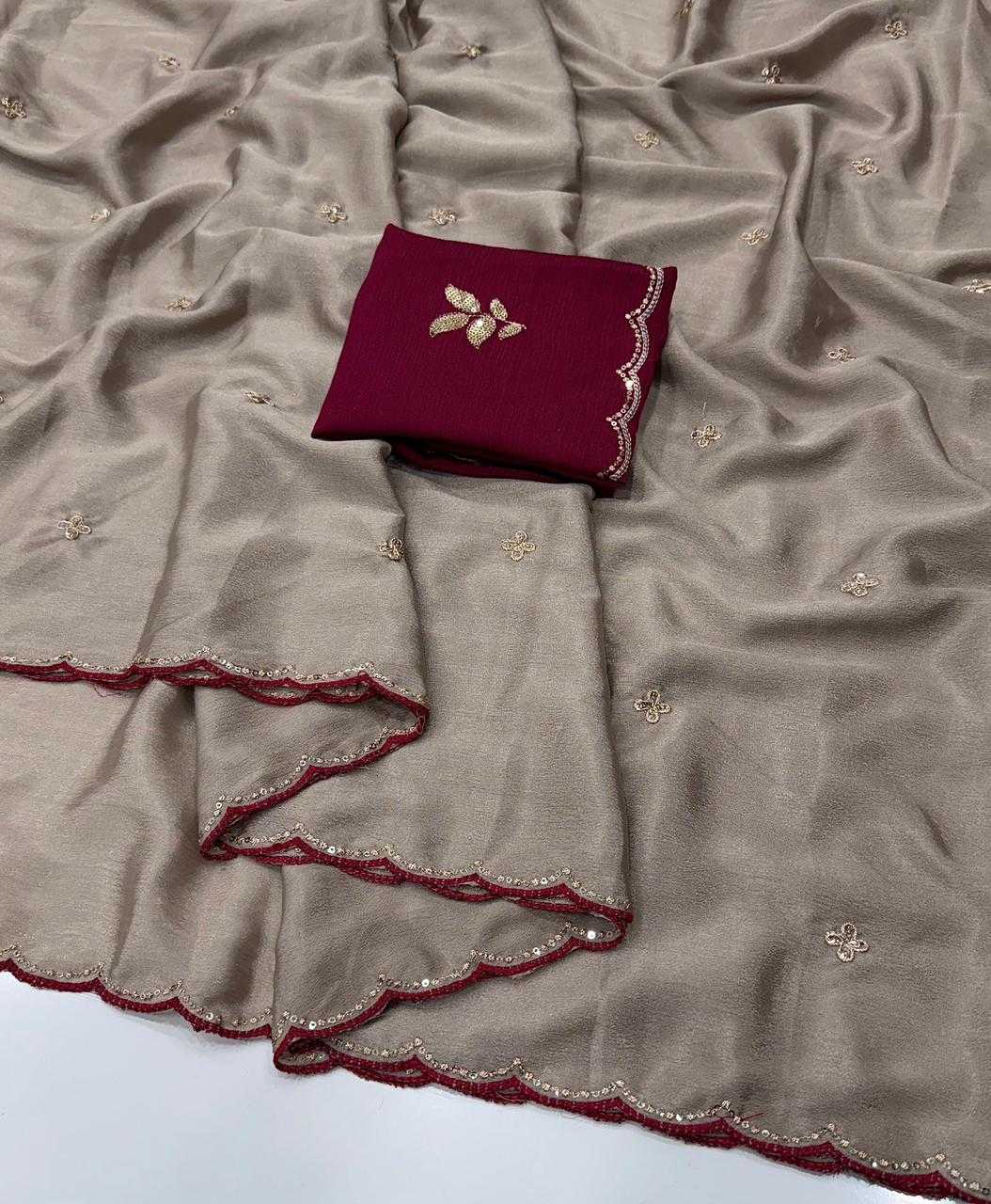 YNF Wholesale Chinon Designer Sarees  | Surat Manufacturer