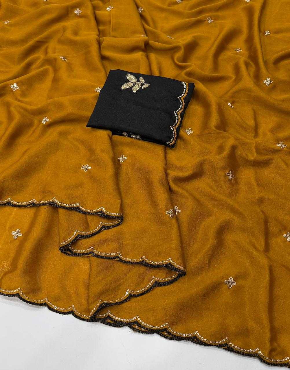 YNF Wholesale Chinon Designer Sarees  | Surat Manufacturer