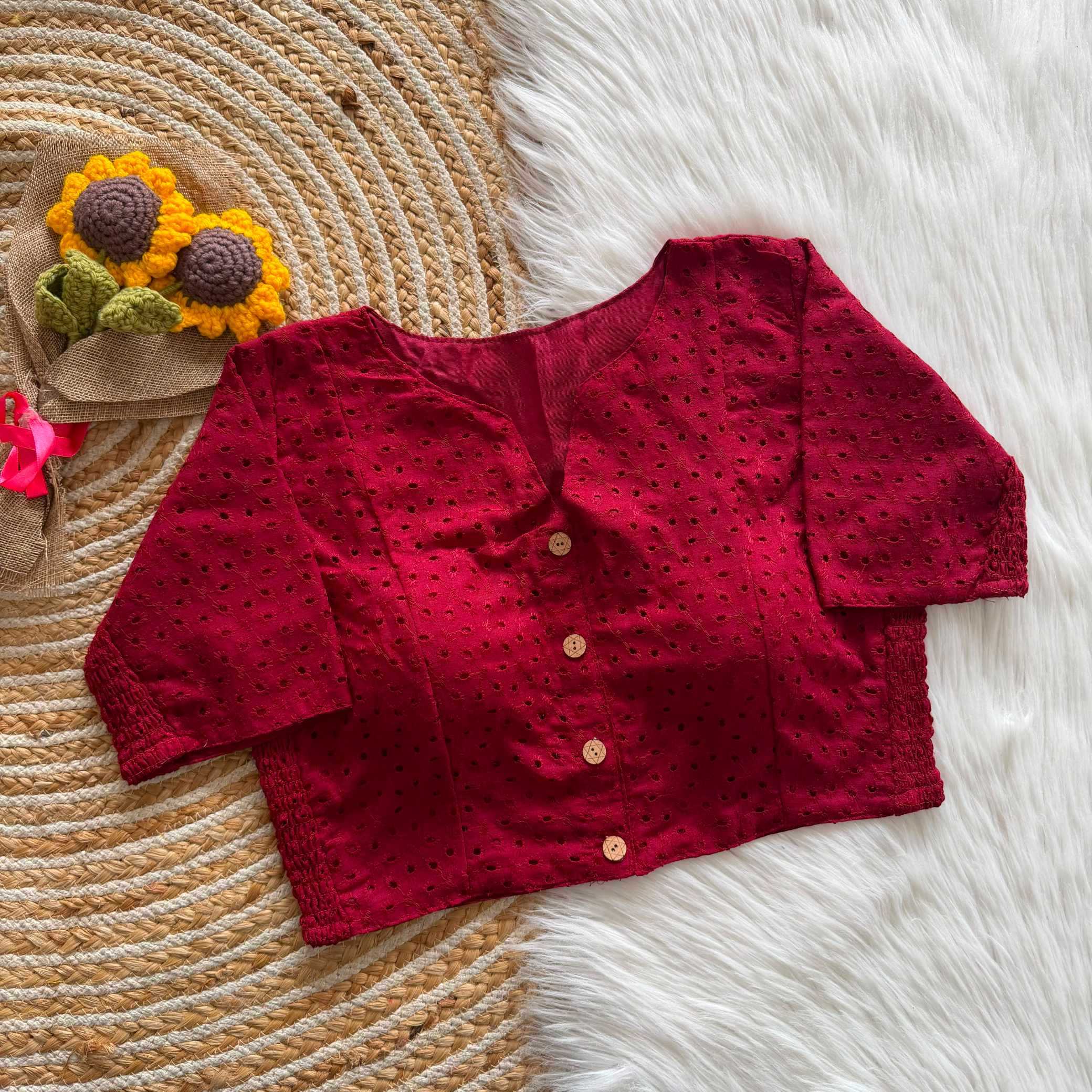 YNF Wholesale Hakoba Embroidered Blouses KESH732 Brinda | Surat Manufacturer