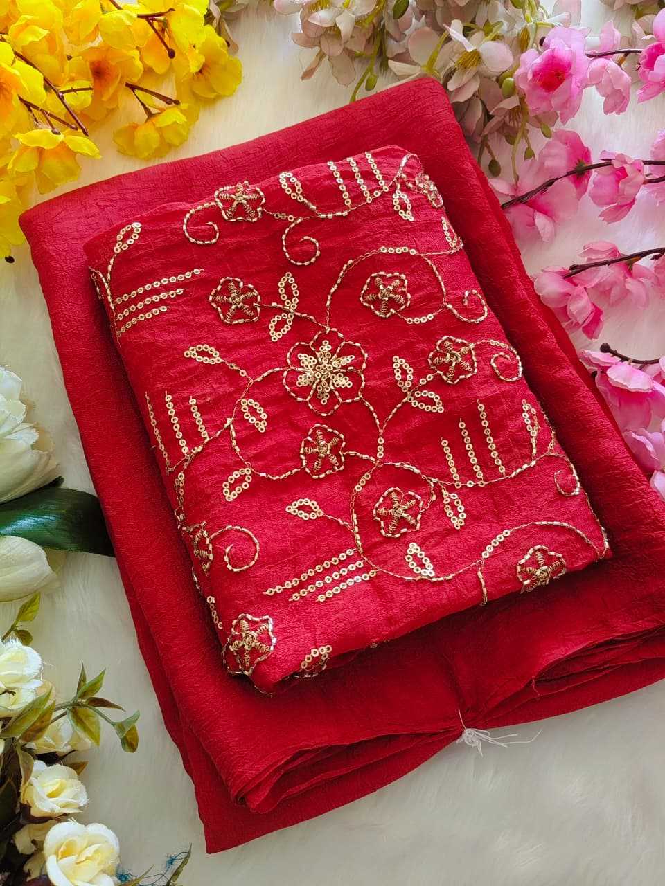 YNF Wholesale Crunchi Designer Sarees  | Surat Manufacturer