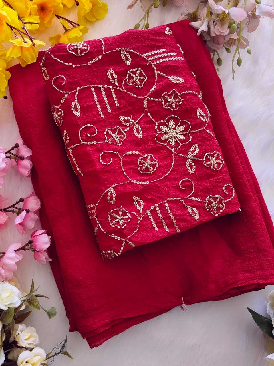 YNF Wholesale Crunchi Designer Sarees  | Surat Manufacturer