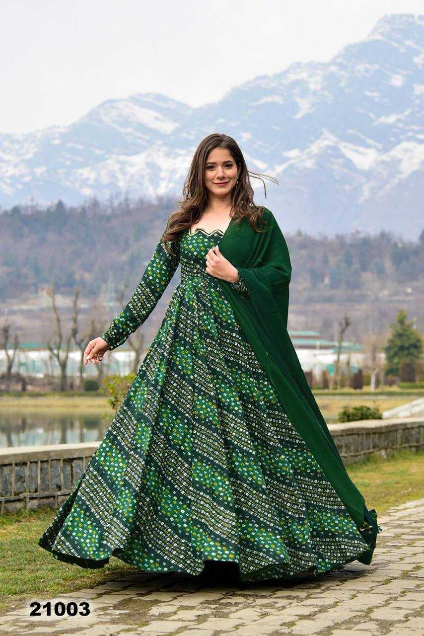 YNF Wholesale Heavy Rayon Printed Gowns KESH744 21 | Surat Manufacturer