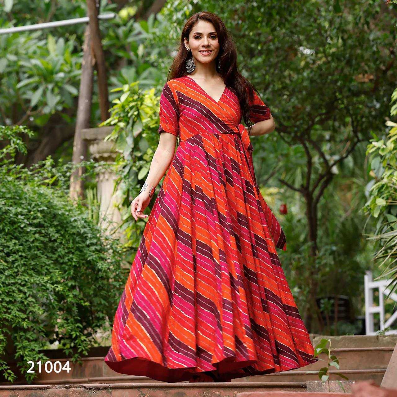 YNF Wholesale Heavy Rayon Printed Gowns KESH744 21 | Surat Manufacturer