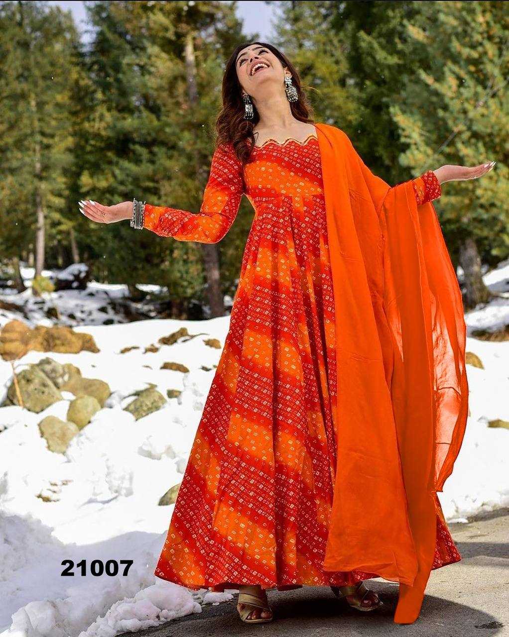 YNF Wholesale Heavy Rayon Printed Gowns KESH744 21 | Surat Manufacturer