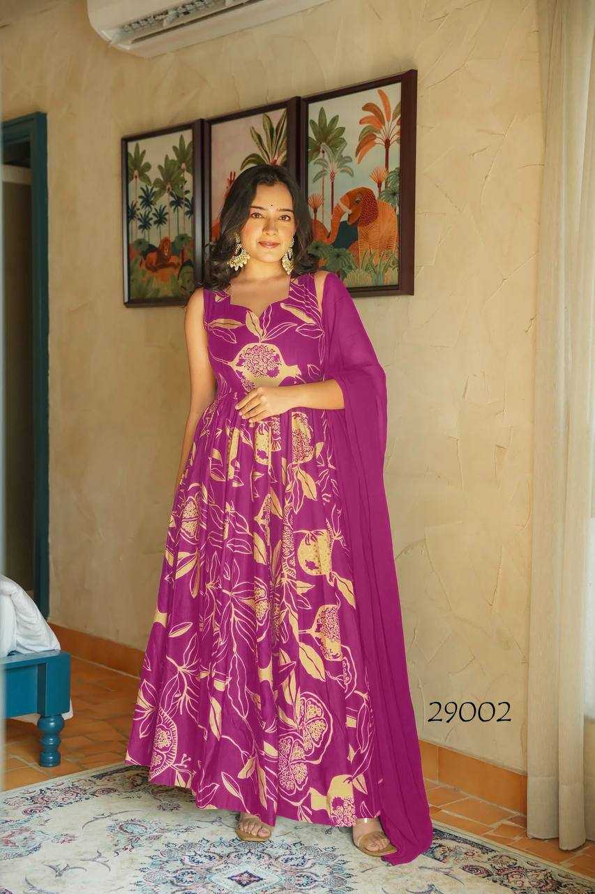 YNF Wholesale Georgette Printed Gowns KESH744 29 | Surat Manufacturer