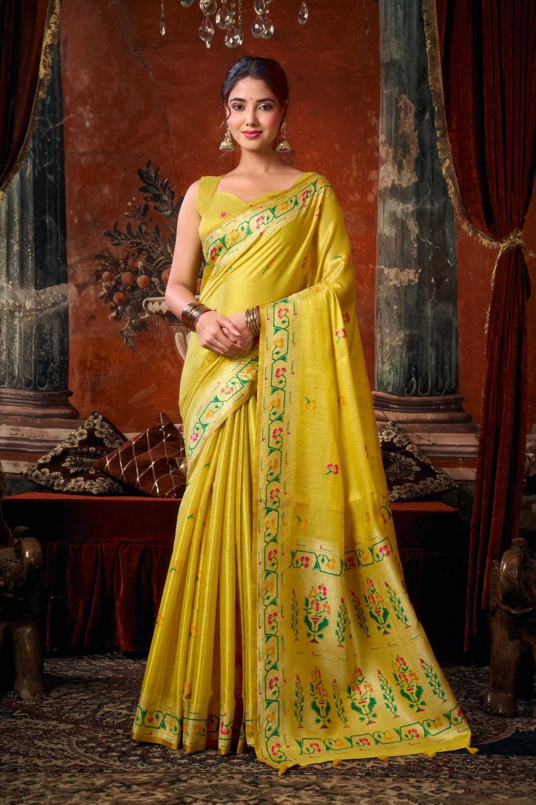 YNF Wholesale Tissue Silk Party Wear Silk Sarees  | Surat Manufacturer