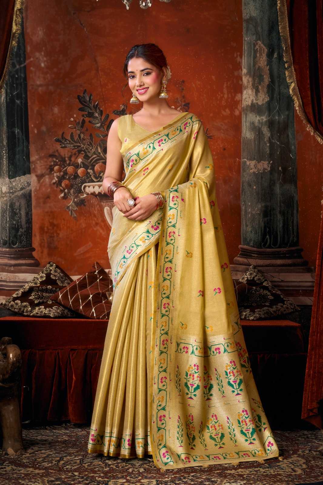 YNF Wholesale Tissue Silk Party Wear Silk Sarees  | Surat Manufacturer