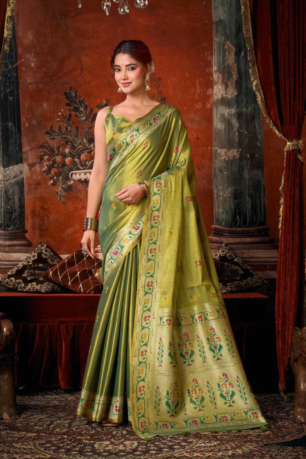 YNF Wholesale Tissue Silk Party Wear Silk Sarees  | Surat Manufacturer
