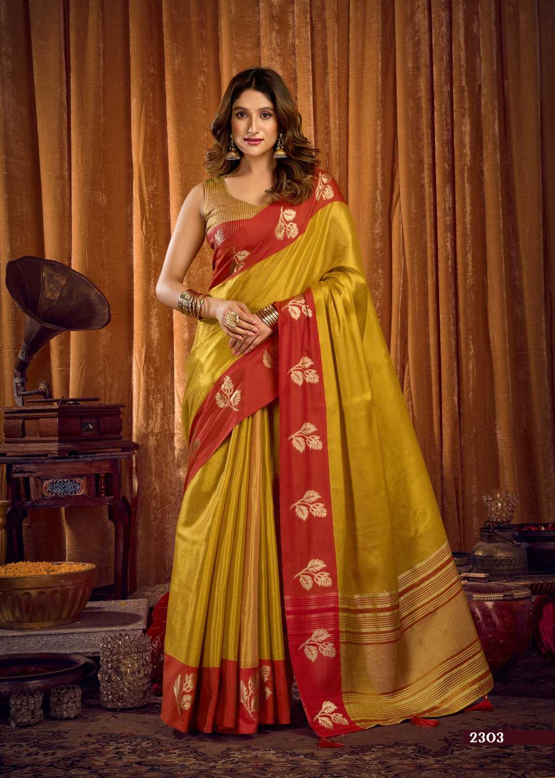 YNF Wholesale Tissue Designer Sarees  | Surat Manufacturer