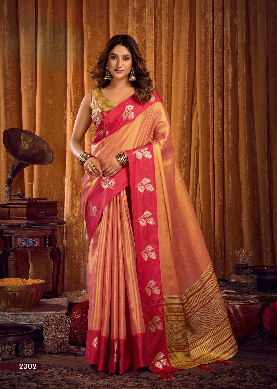 YNF Wholesale Tissue Designer Sarees  | Surat Manufacturer