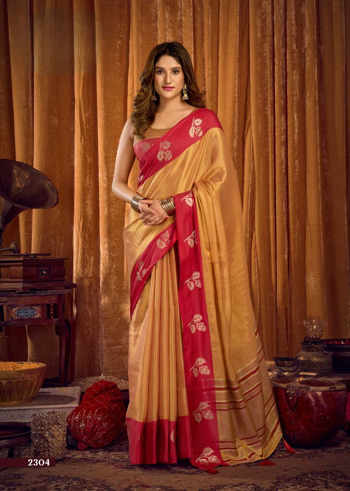 YNF Wholesale Tissue Designer Sarees  | Surat Manufacturer