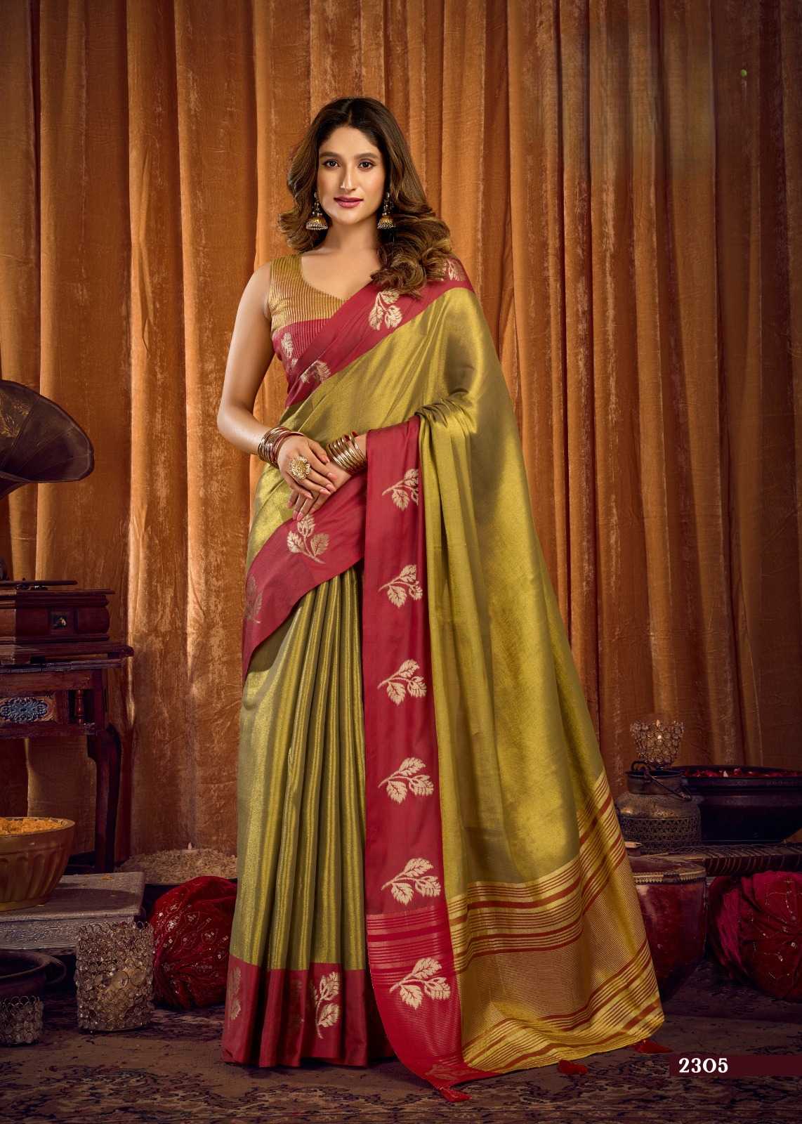 YNF Wholesale Tissue Designer Sarees  | Surat Manufacturer