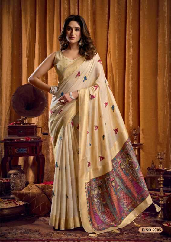 YNF Wholesale Khadi Cotton Jacquard Saree KESH744 SHRUTI | Surat Manufacturer
