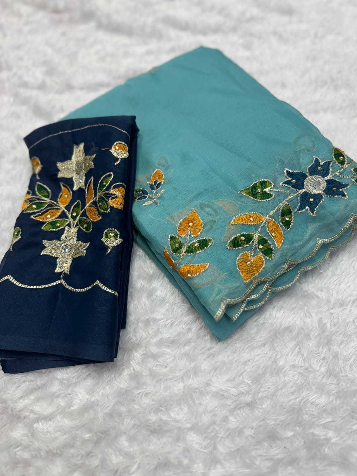 YNF Wholesale Georgette Georgette Sarees  | Surat Manufacturer