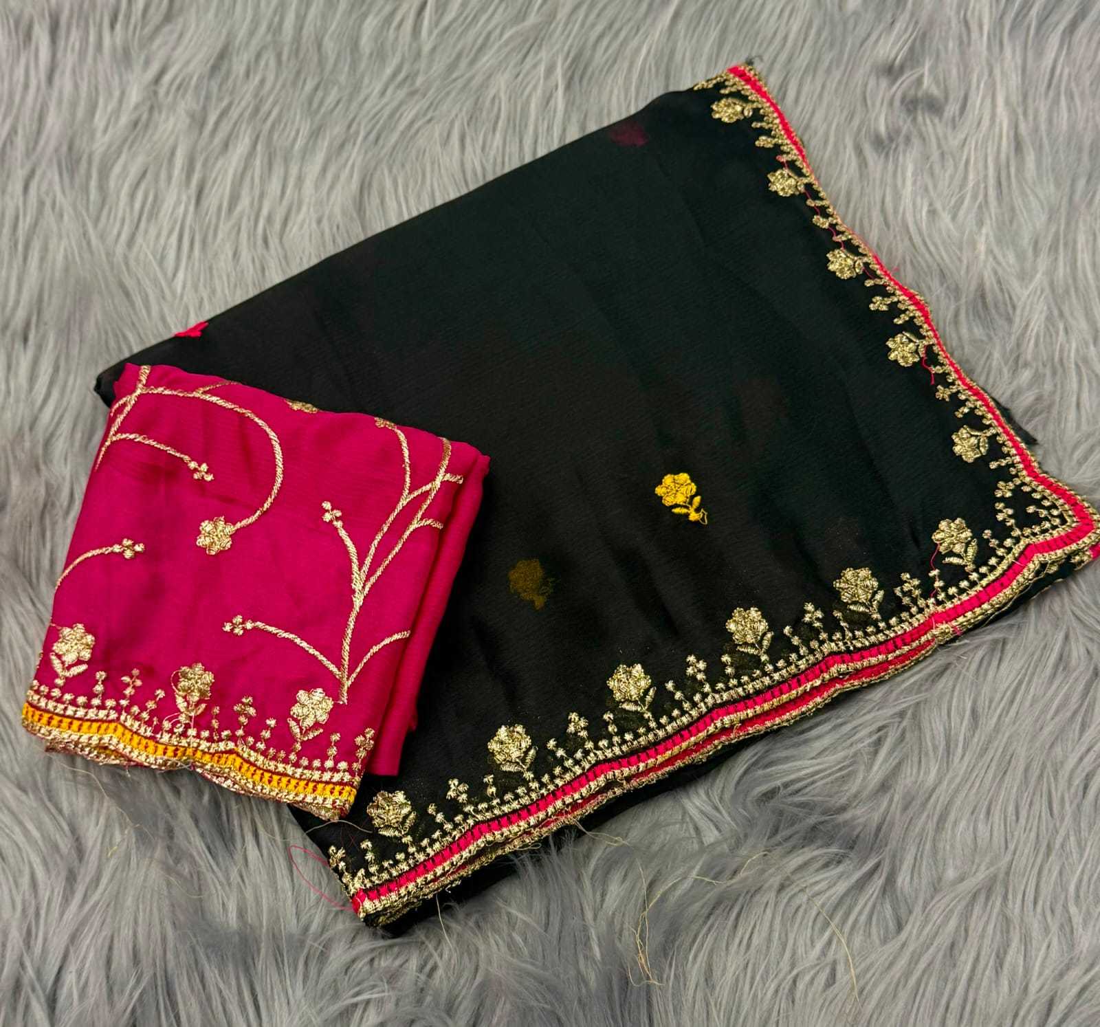 YNF Wholesale Chiffon Designer Sarees  | Surat Manufacturer