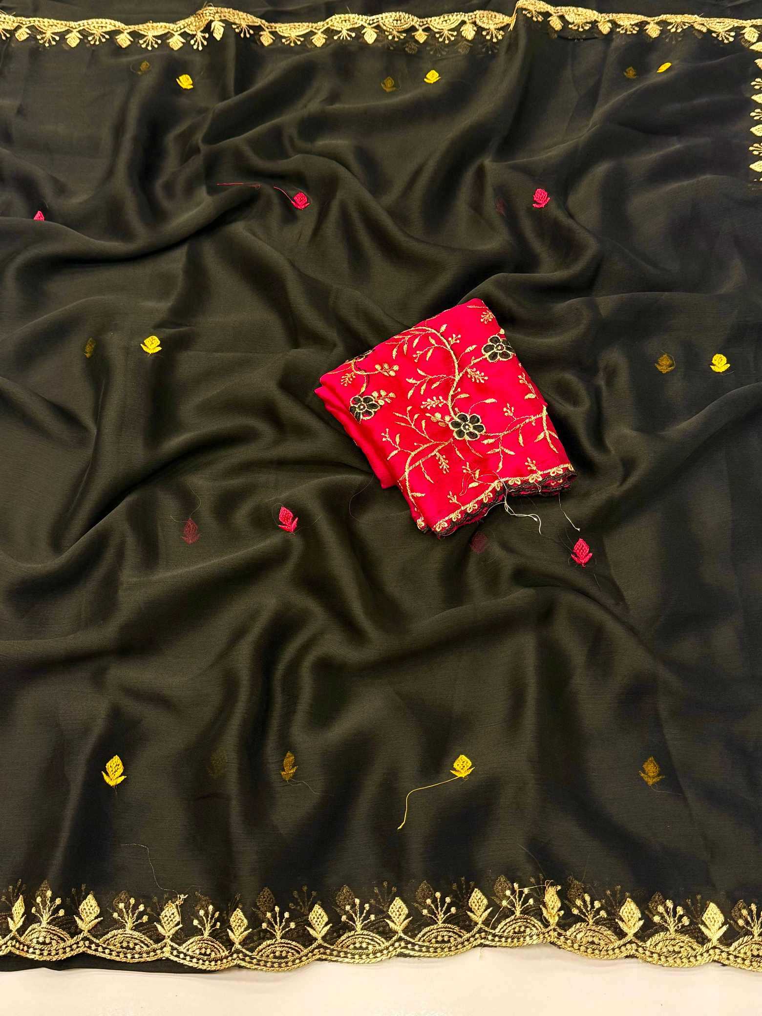 YNF Wholesale Georgette Party Wear Sarees  | Surat Manufacturer