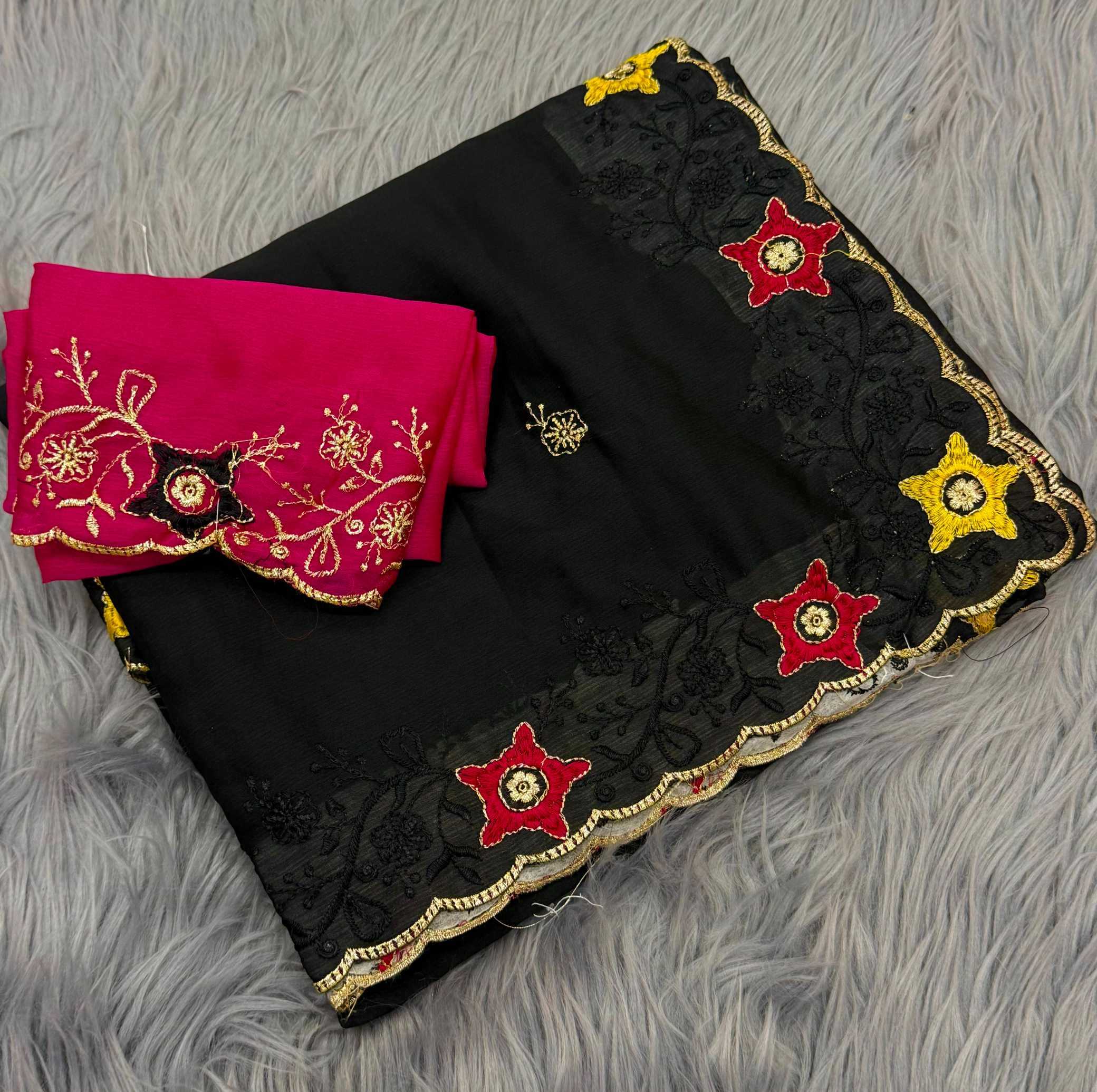 YNF Wholesale Chiffon Designer Sarees  | Surat Manufacturer