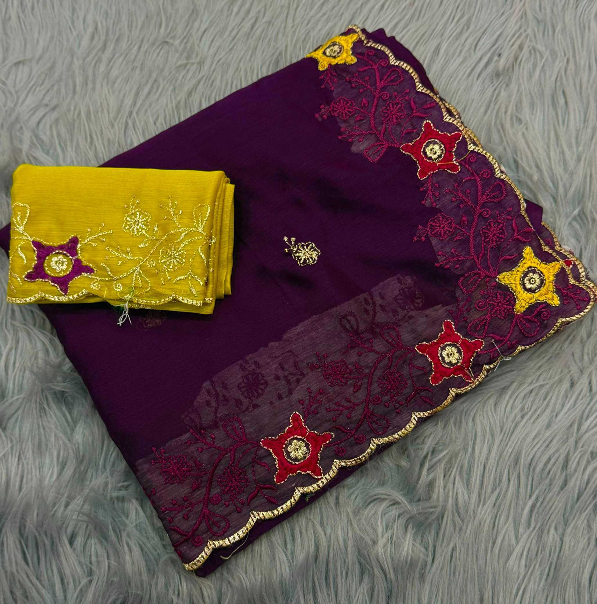 YNF Wholesale Chiffon Designer Sarees  | Surat Manufacturer