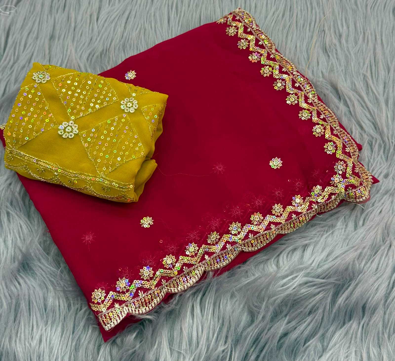 YNF Wholesale Georgette Party Wear Sarees  | Surat Manufacturer
