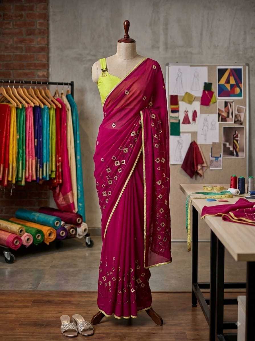 YNF Wholesale Chiffon Designer Sarees  | Surat Manufacturer