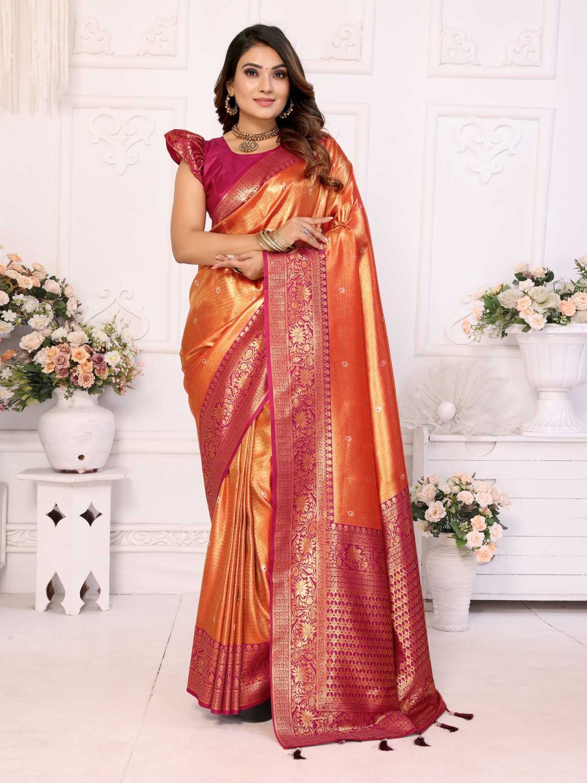 YNF Wholesale Tissue Silk Designer Sarees  | Surat Manufacturer