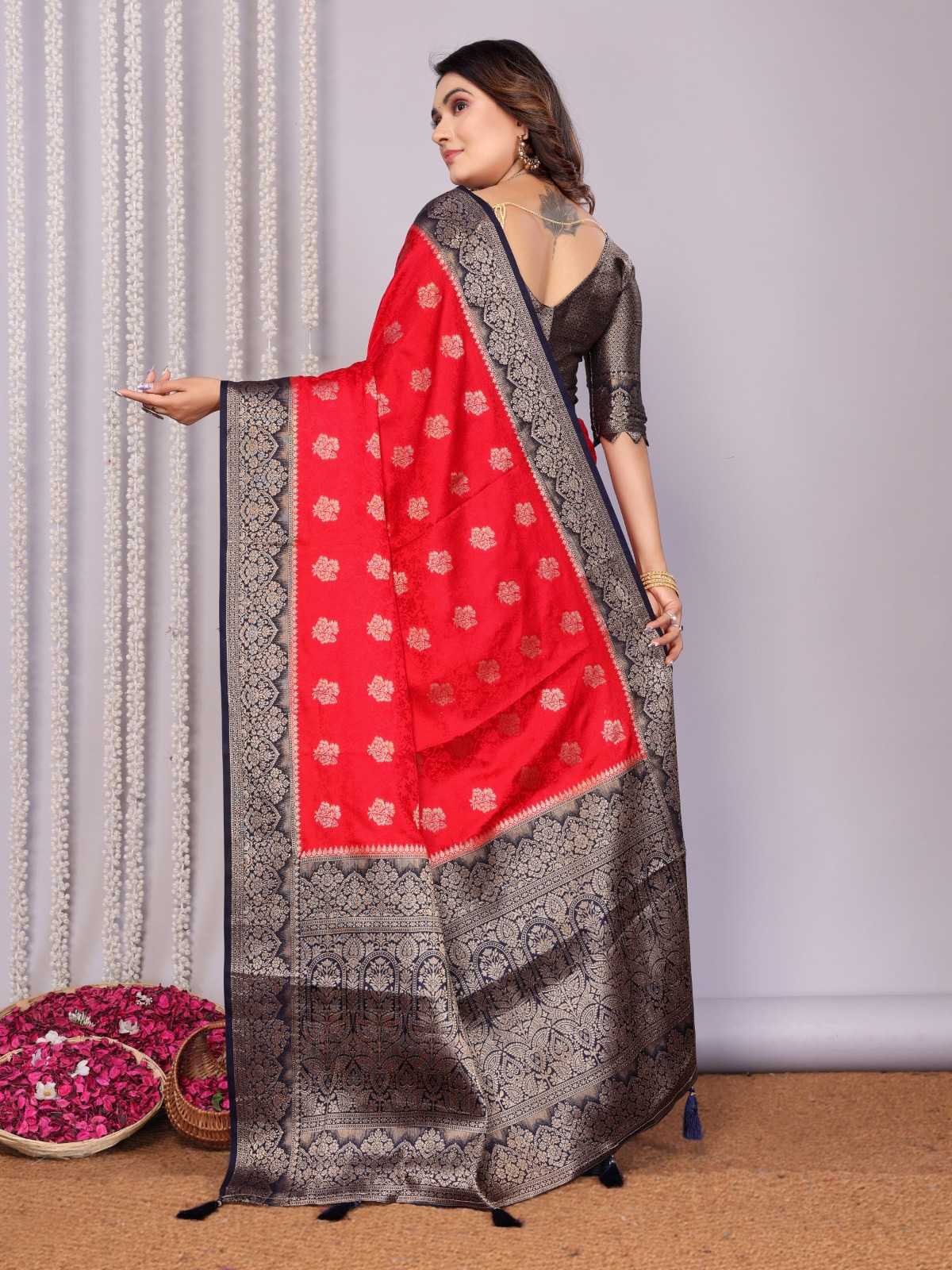YNF Wholesale Satin Butta Sarees  | Surat Manufacturer