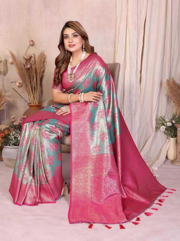 YNF Wholesale Paithani Silk Tissue Silk Saree  | Surat Manufacturer
