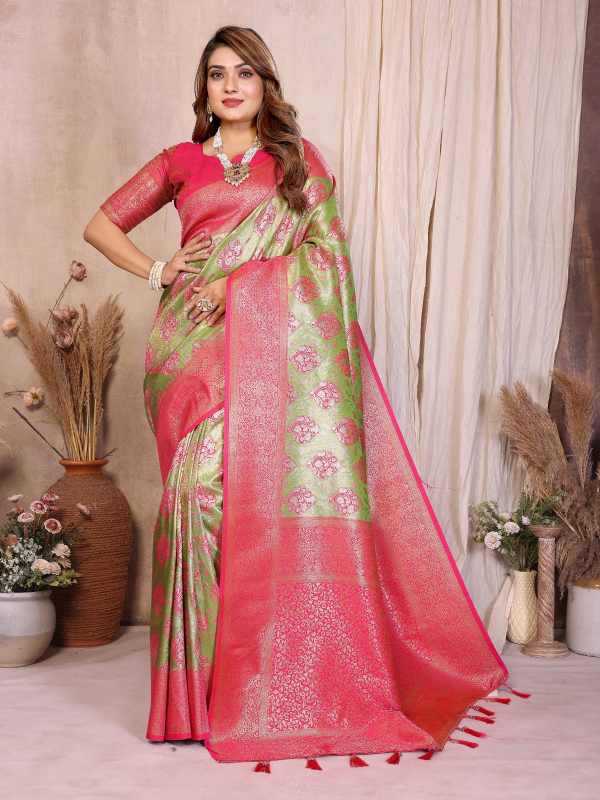 YNF Wholesale Paithani Silk Tissue Silk Saree  | Surat Manufacturer