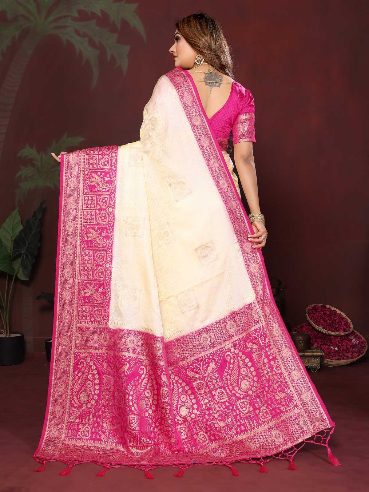 YNF Wholesale Satin Silk Butta Sarees  | Surat Manufacturer