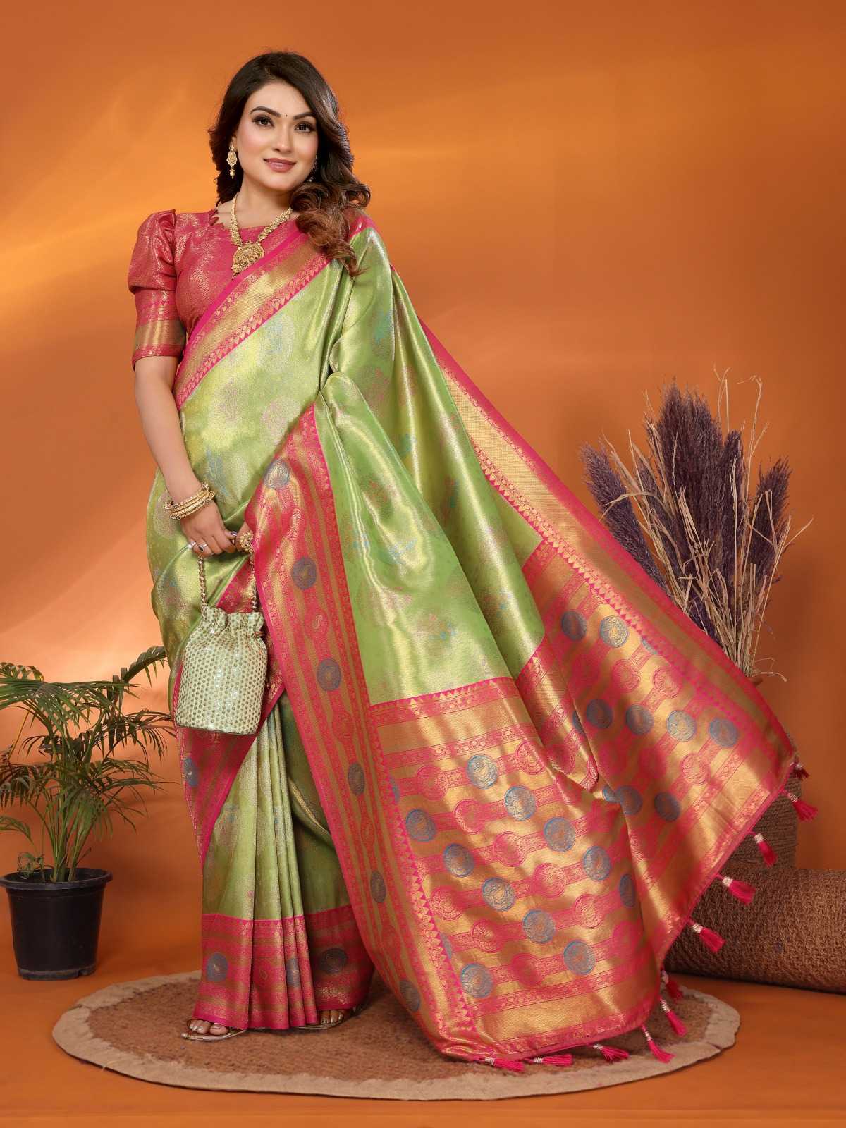 YNF Wholesale Tissue Silk Designer Sarees  | Surat Manufacturer