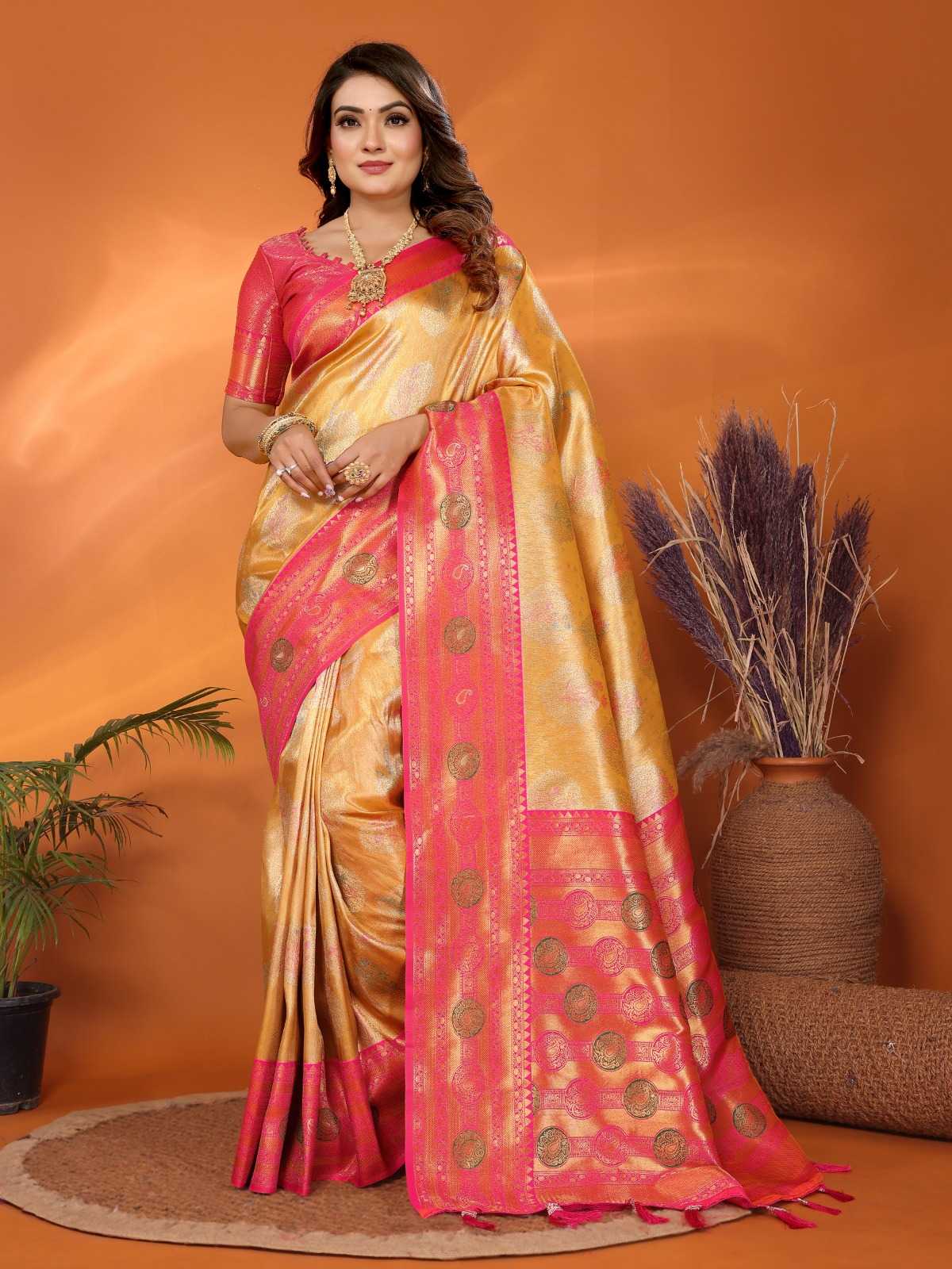 YNF Wholesale Tissue Silk Designer Sarees  | Surat Manufacturer