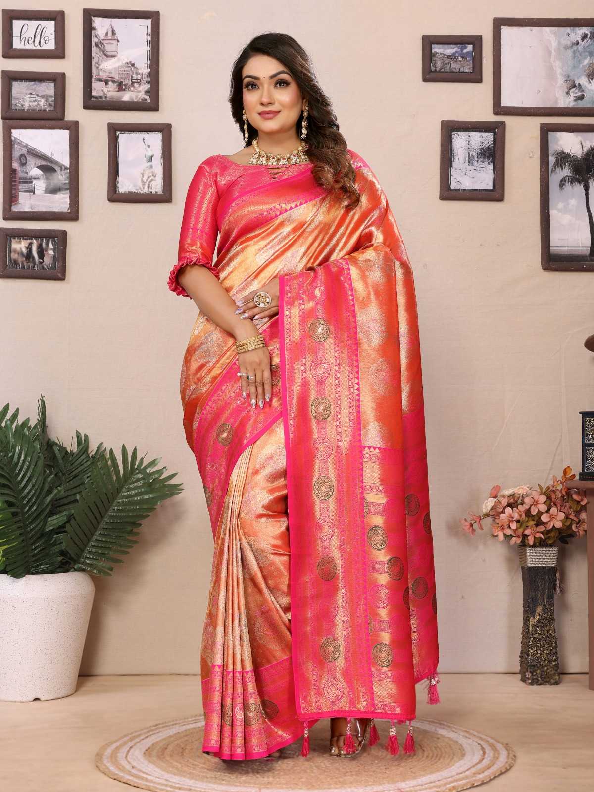YNF Wholesale Tissue Silk Designer Sarees  | Surat Manufacturer