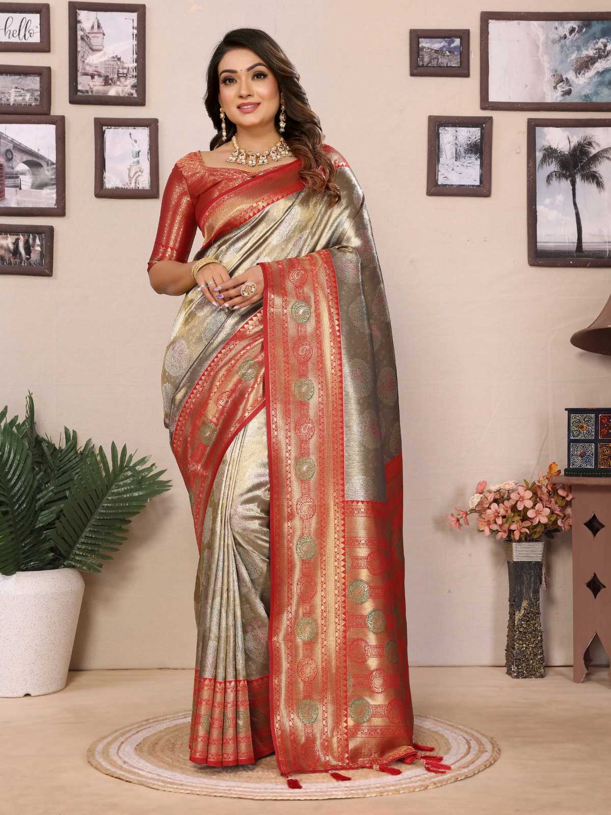 YNF Wholesale Tissue Silk Designer Sarees  | Surat Manufacturer