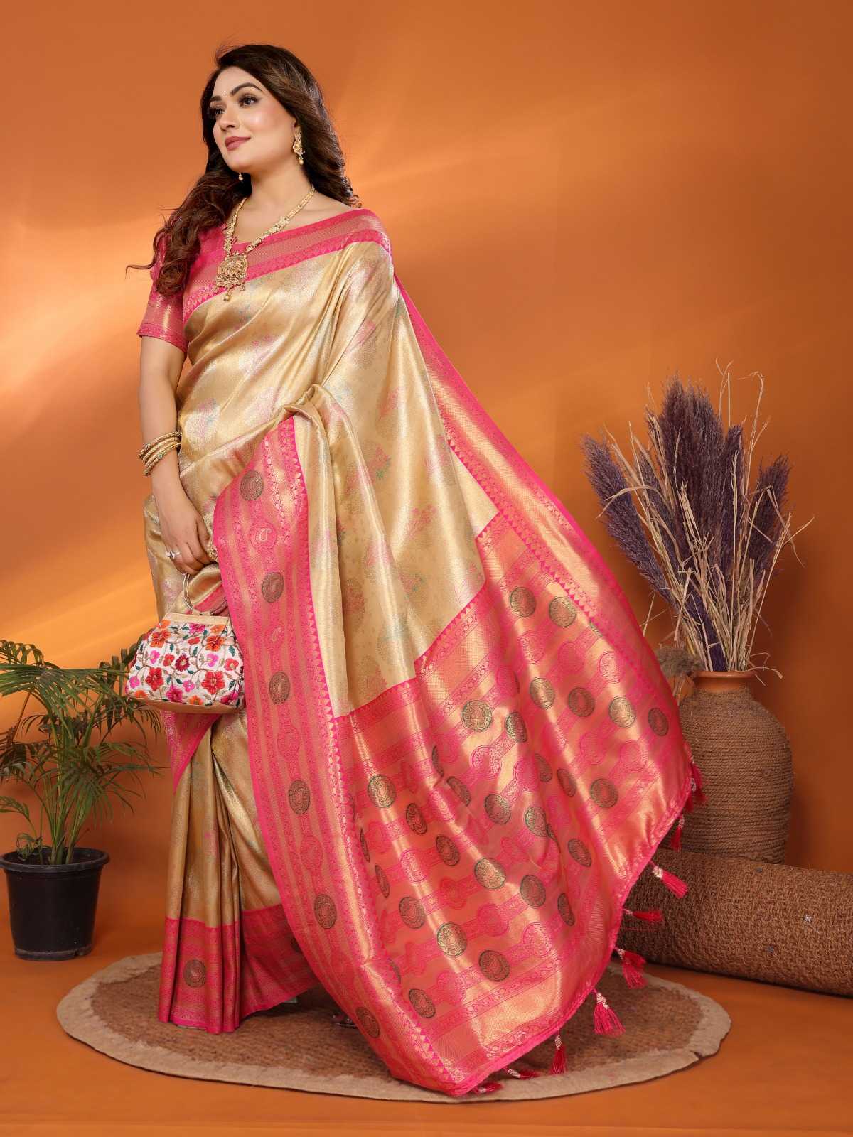 YNF Wholesale Tissue Silk Designer Sarees  | Surat Manufacturer