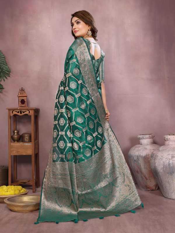 YNF Wholesale Organza Designer Sarees KESH753 ZARIYA | Surat Manufacturer