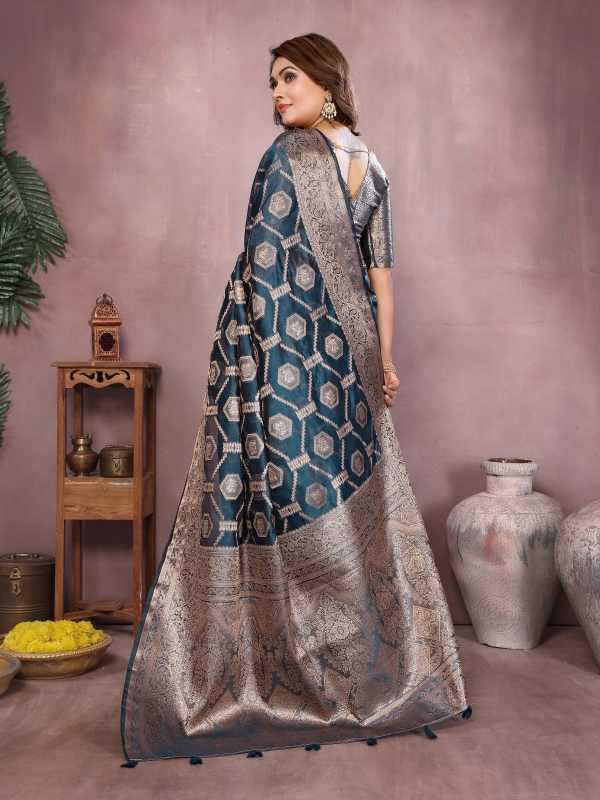 YNF Wholesale Organza Designer Sarees KESH753 ZARIYA | Surat Manufacturer