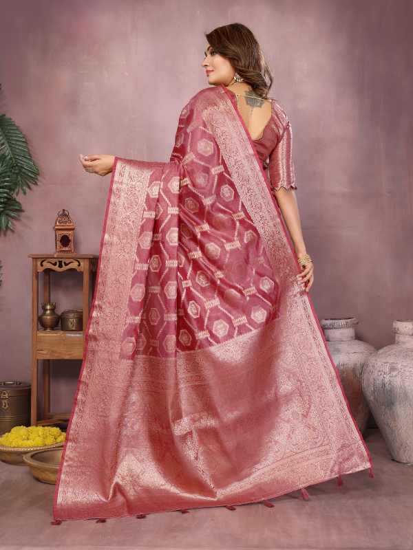 YNF Wholesale Organza Designer Sarees KESH753 ZARIYA | Surat Manufacturer